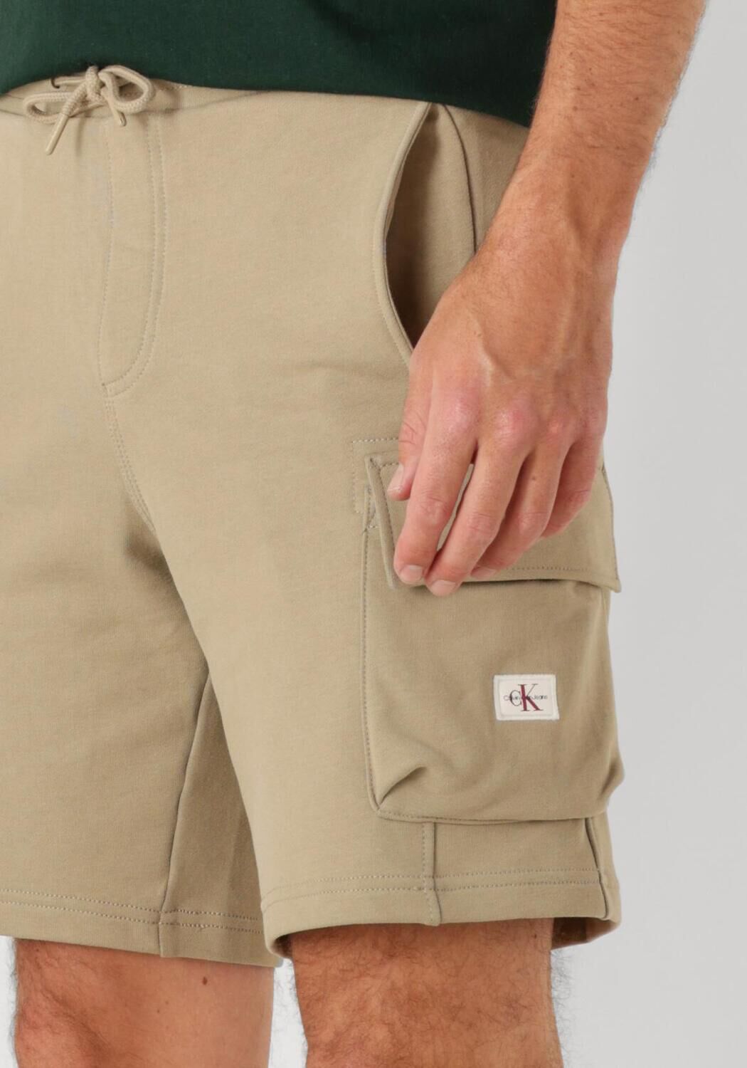 CALVIN KLEIN Heren Broeken Wovel Label Short Groen