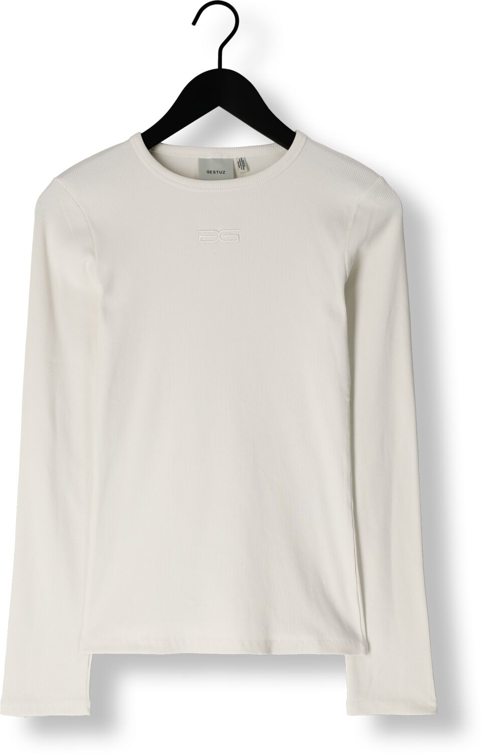 GESTUZ Dames Tops & T-shirts Drewgz Logo Top Gebroken Wit