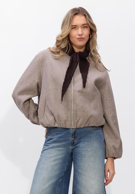 Taupe WITHBLACK Jack WBLKENNEDY BOMBER JACKET - large