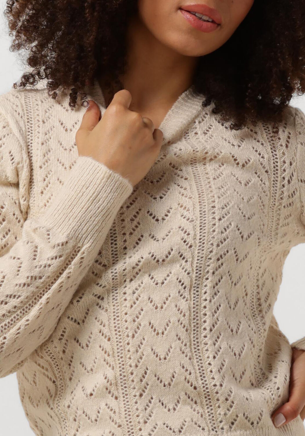 Y.A.S. Dames Truien & Vesten Yastella Ls Knit Pullover S. Wit