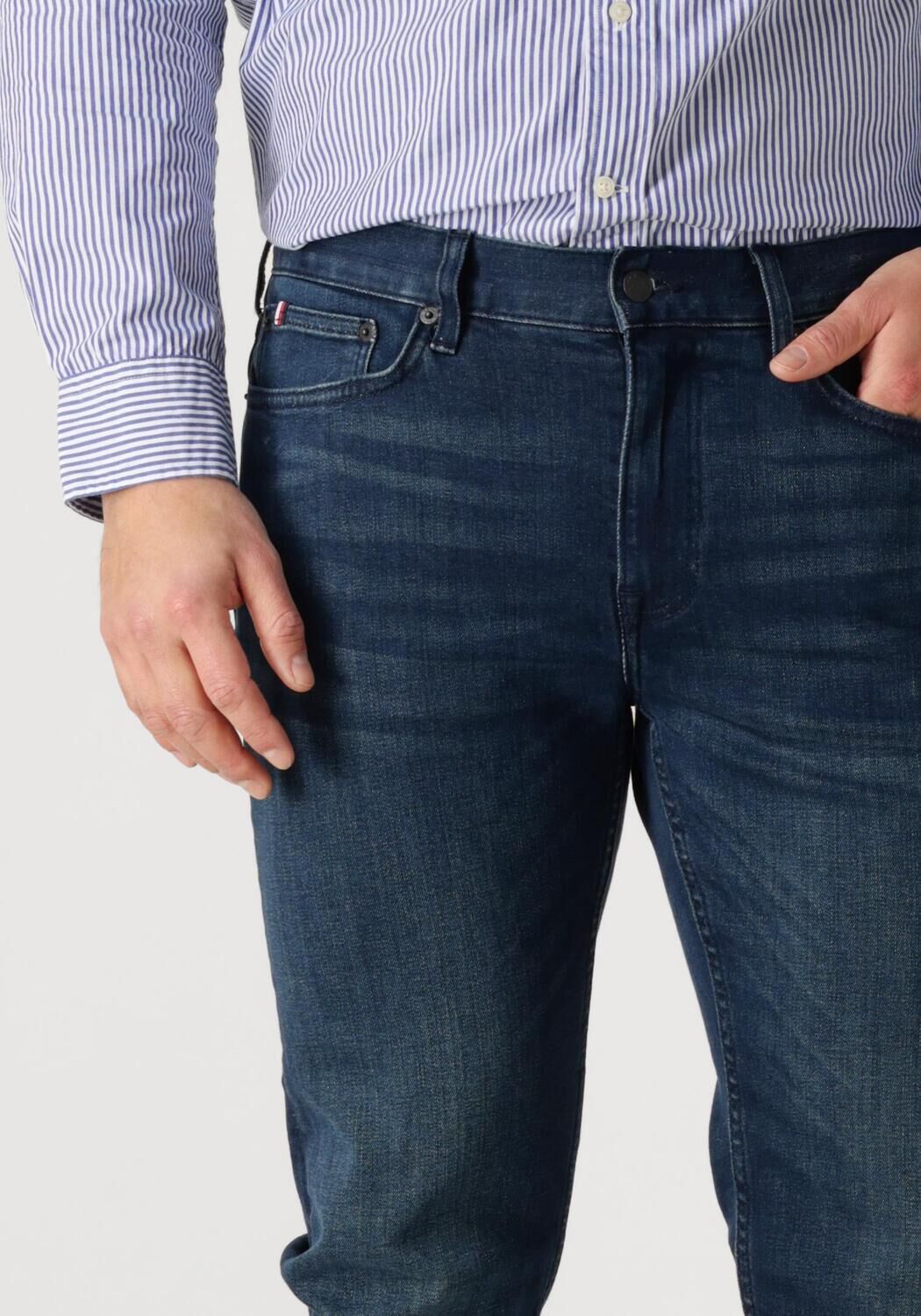 TOMMY HILFIGER Heren Jeans Core Bleecker Deep Blue Blauw