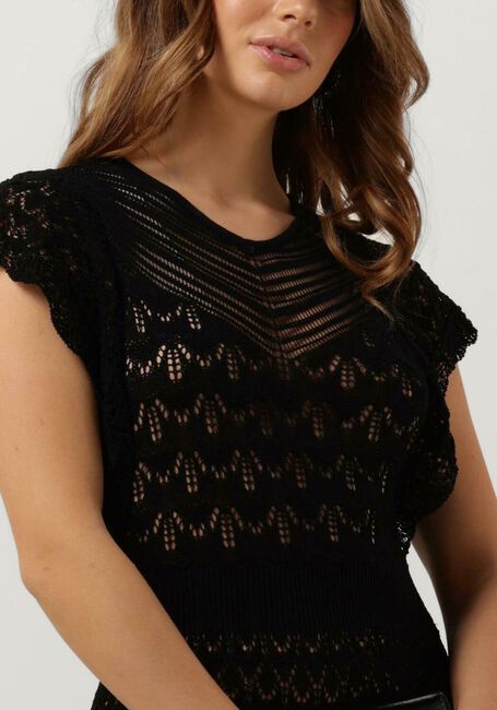 Zwarte LIU JO Maxi jurk ECS ABITO MAGLIA LUNGO TRAFOR - large