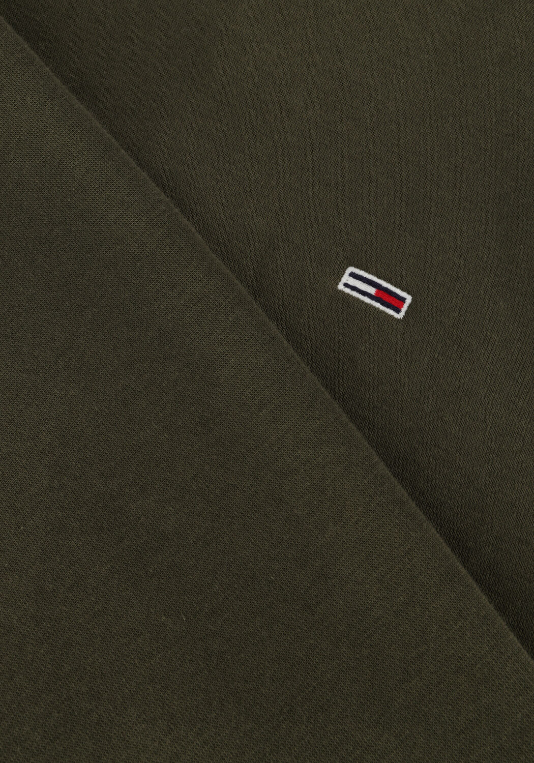 Donkergroene TOMMY JEANS Trui TJM REG S FLAG CREW - large