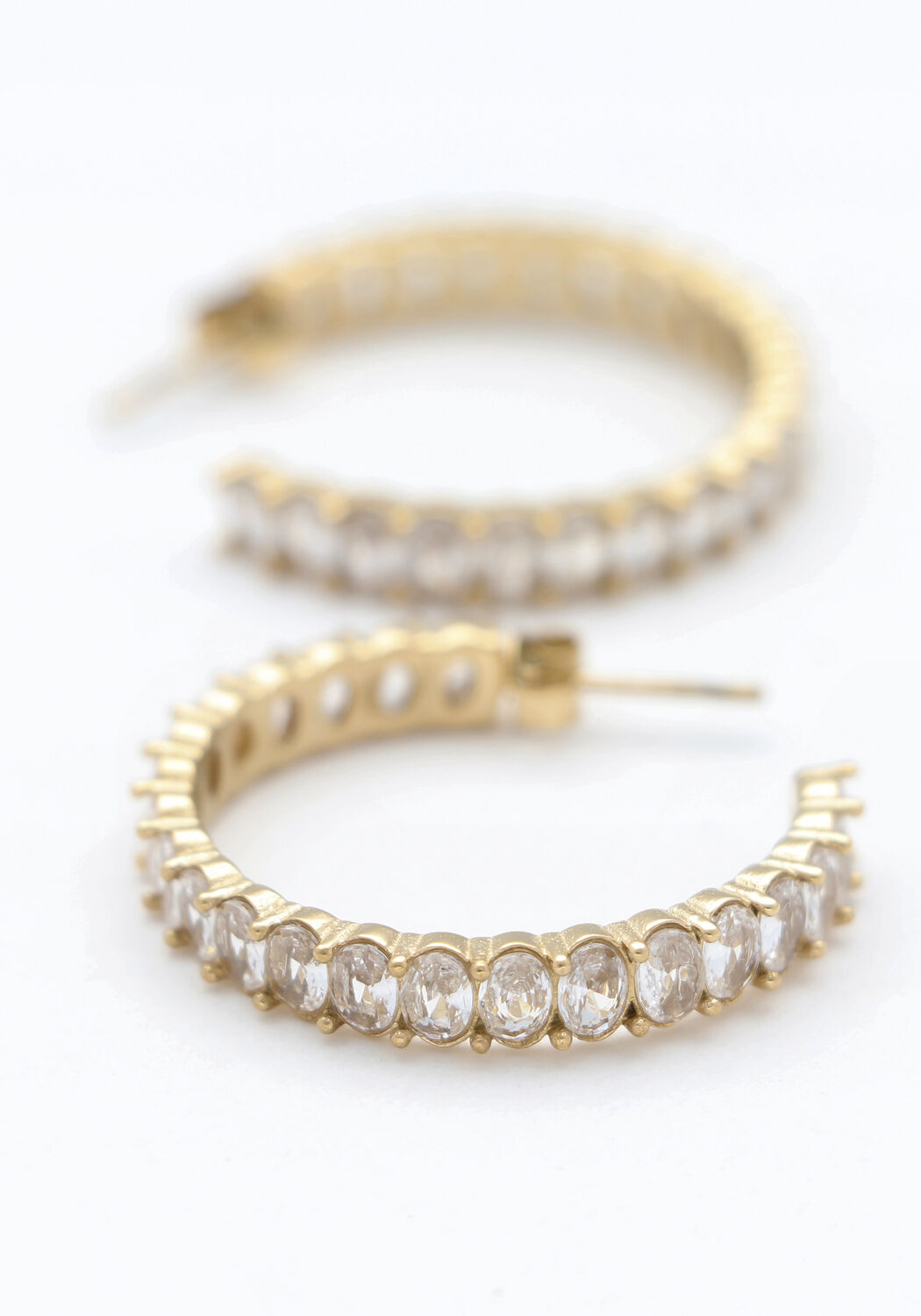 Goudkleurig NOTRE-V Oorbellen EARRING STRASS - large