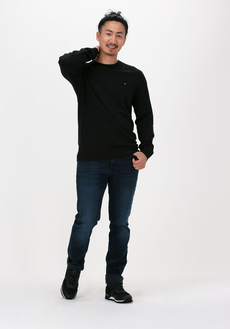 Zwarte TOMMY HILFIGER Trui CORE COTTON-SILK CNECK - large