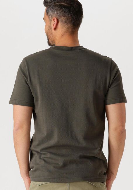 Groene PME LEGEND T-shirt SHORT SLEEVE R-NECK JACQUARD STRIPES - large