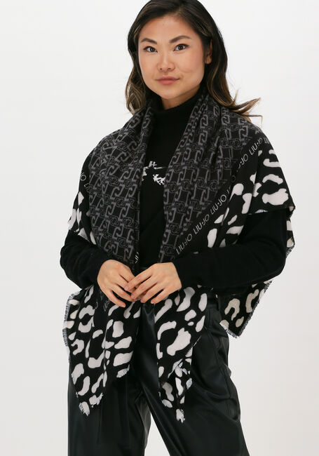 Zwarte LIU JO Sjaal ANIMALIER FOULARD - large