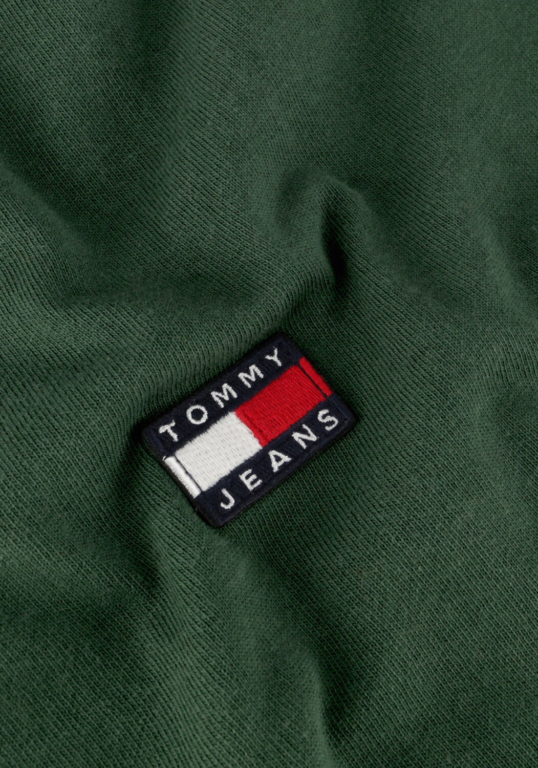 Donkergroene TOMMY JEANS T-shirt TJM CLSC TOMMY XS BADGE TEE - large