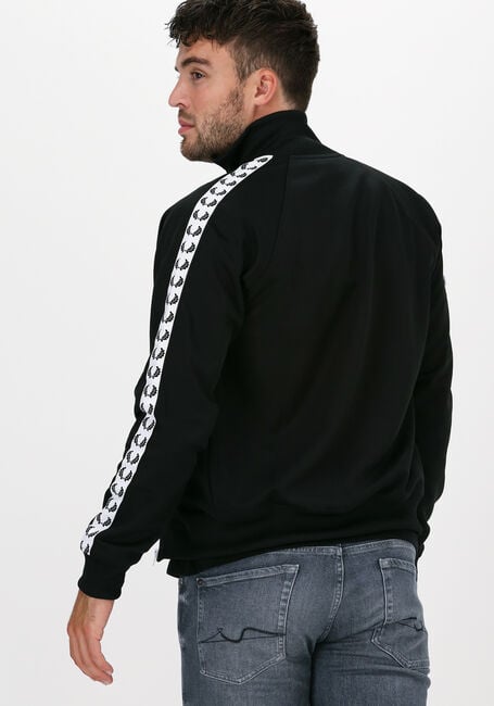Zwarte FRED PERRY Vest TAPED TRACK JACKET - large
