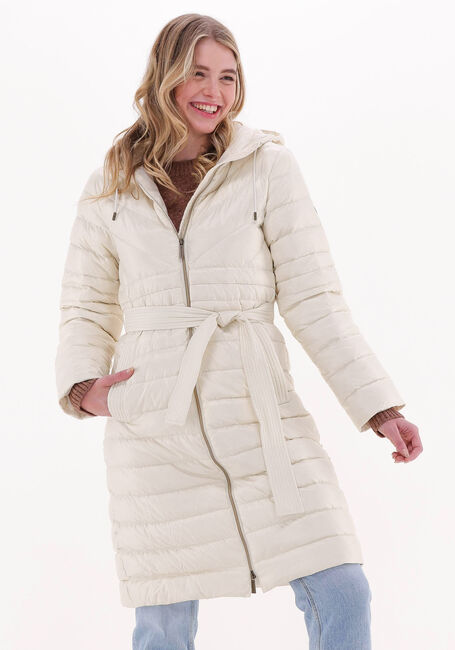 Zeehaven Planeet Ik heb het erkend Creme MICHAEL KORS Gewatteerde jas LONG FITTED PUFFER | Omoda