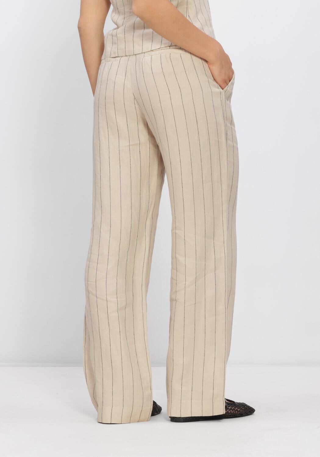 Zand MSCH COPENHAGEN Broeken MSCHCLARITTE PANTS STP - large