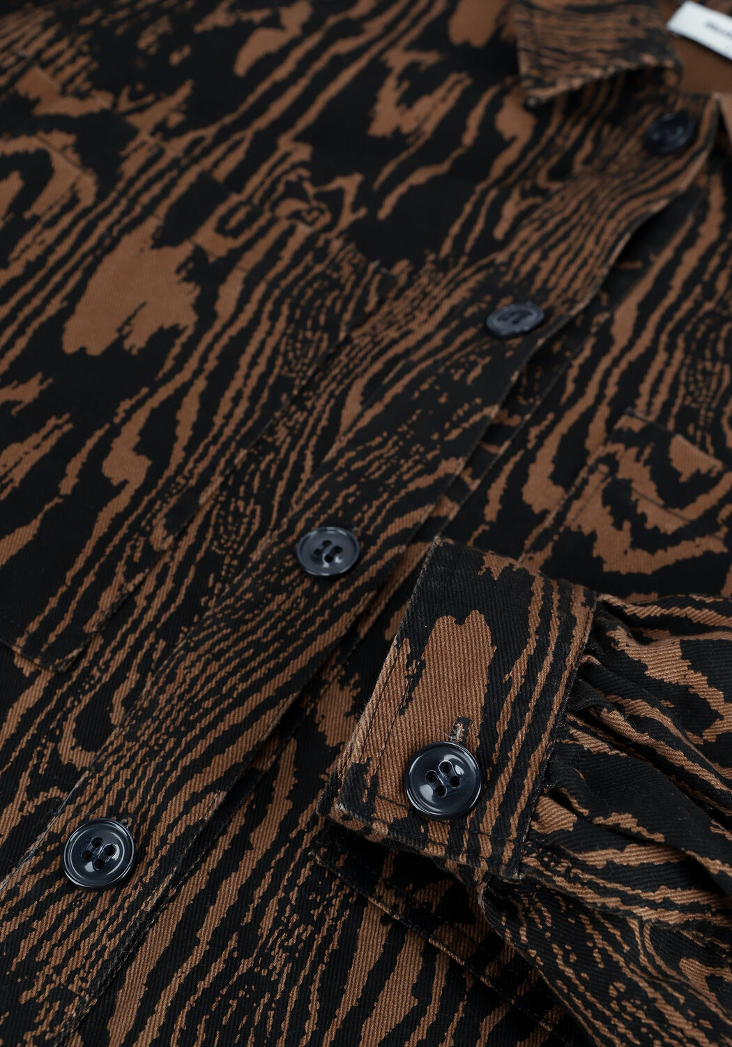 Bruine MODSTR&Ouml;M Blouses MATEO PRINT SHIRT - large