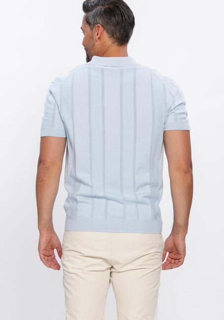 Lichtblauwe GENTILUOMO Polo POLO NO BUTTONS SS - large