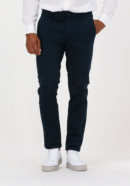 Donkerblauwe SELECTED HOMME Chino SLHSTRAIGHT-NEWPARIS FLEX PANT - large