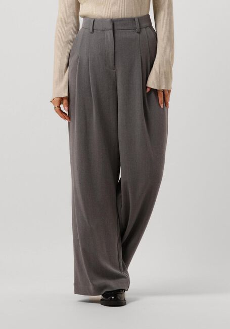 Donkergrijze MSCH COPENHAGEN Pantalon MSCHHENRIKA HW PANTS - large