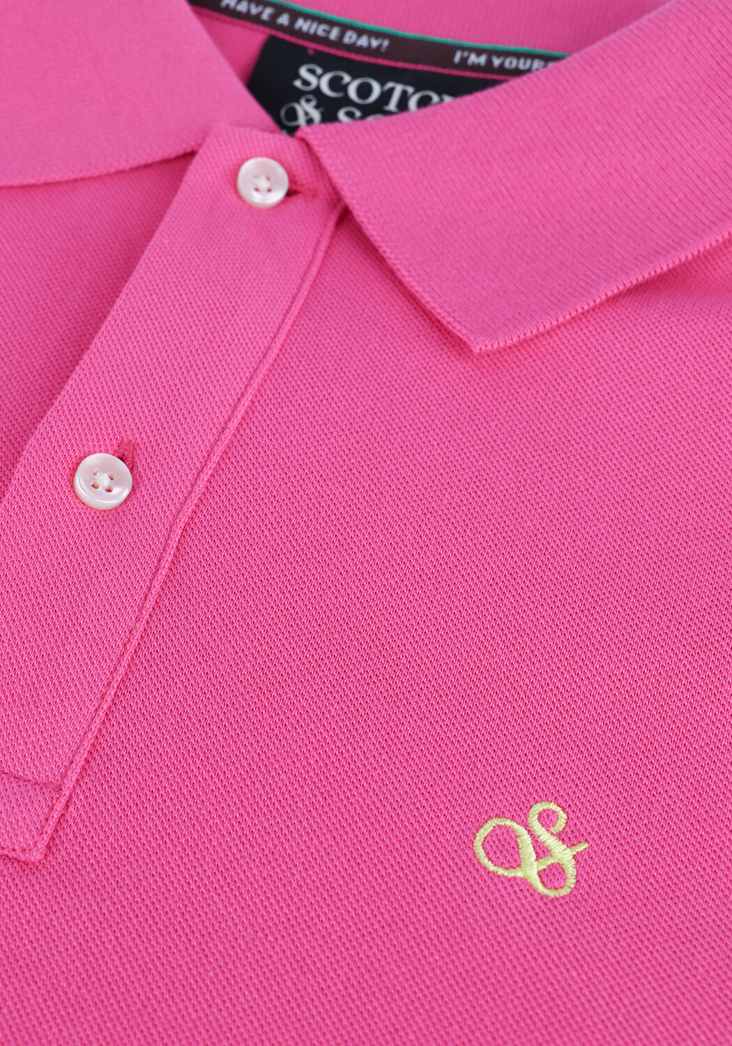 Roze SCOTCH & SODA Polo CLASSIC PIQUE POLO IN ORGANIC COTTON - large