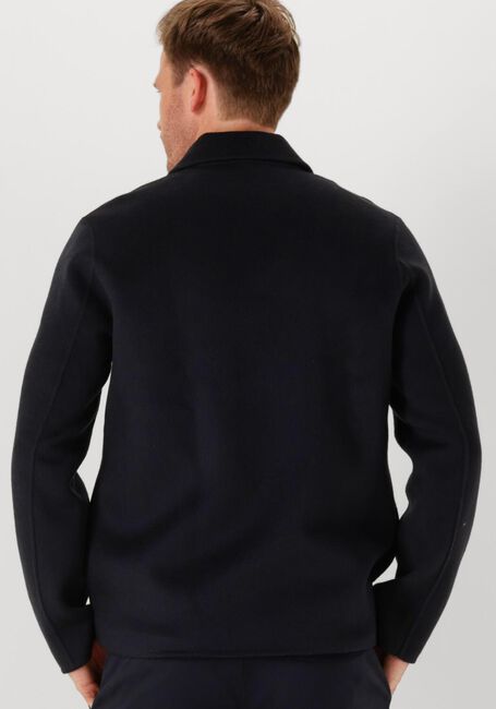 Zwarte PROFUOMO Overshirts OVERSHIRT WOOL ZIPPER - large