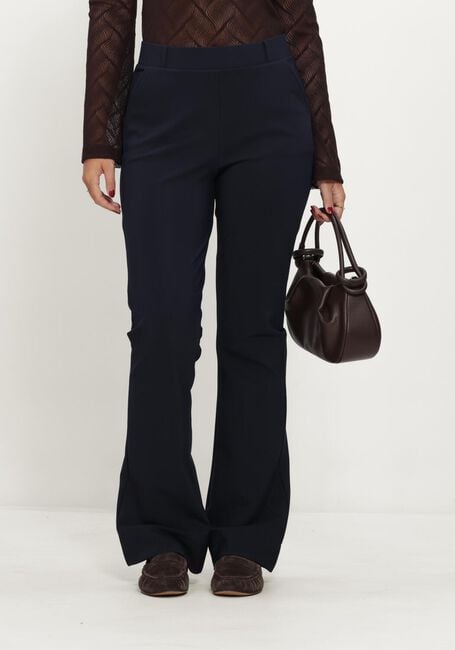 Donkerblauwe STUDIO ANNELOES Flared broek Flair winter bonded trousers - large