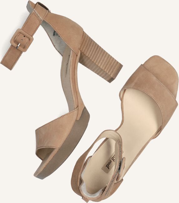 Beige PAUL GREEN Platte sandalen 7618 Beige PAUL GREEN Platte sandalen 7618 - large