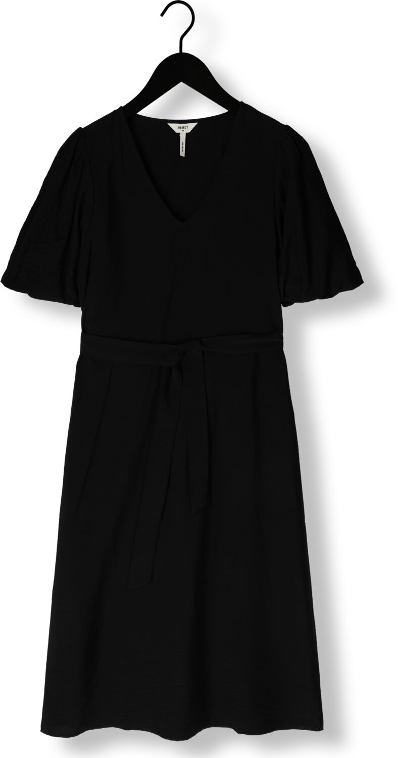 OBJECT Dames Jurken Objjacira 2 4 V-neck Dress Zwart