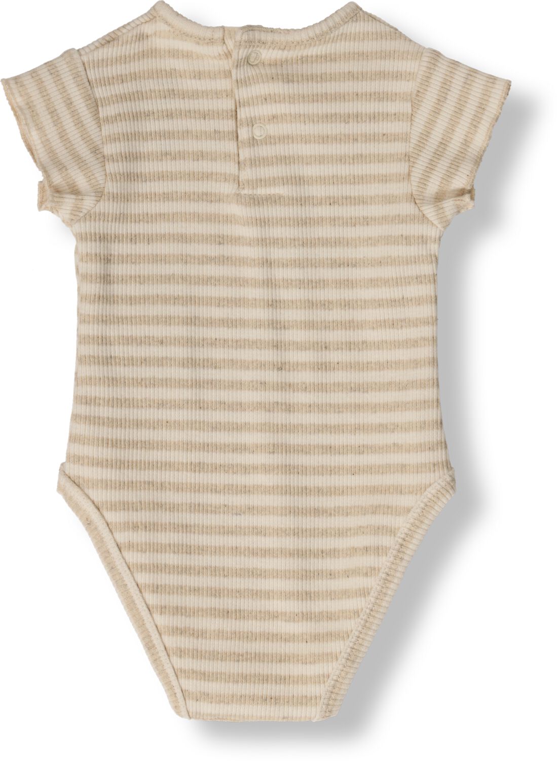 PLAY UP Baby Rompers Striped Rib Body Beige