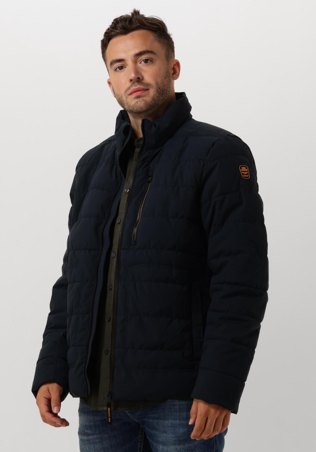 PME LEGEND Heren Jassen Short Jacket Freightyet Perfor Stretch Blauw