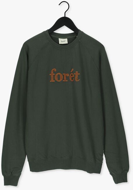 Donkergroene FORÉT Sweater SPRUCE SWEATSHIRT - large