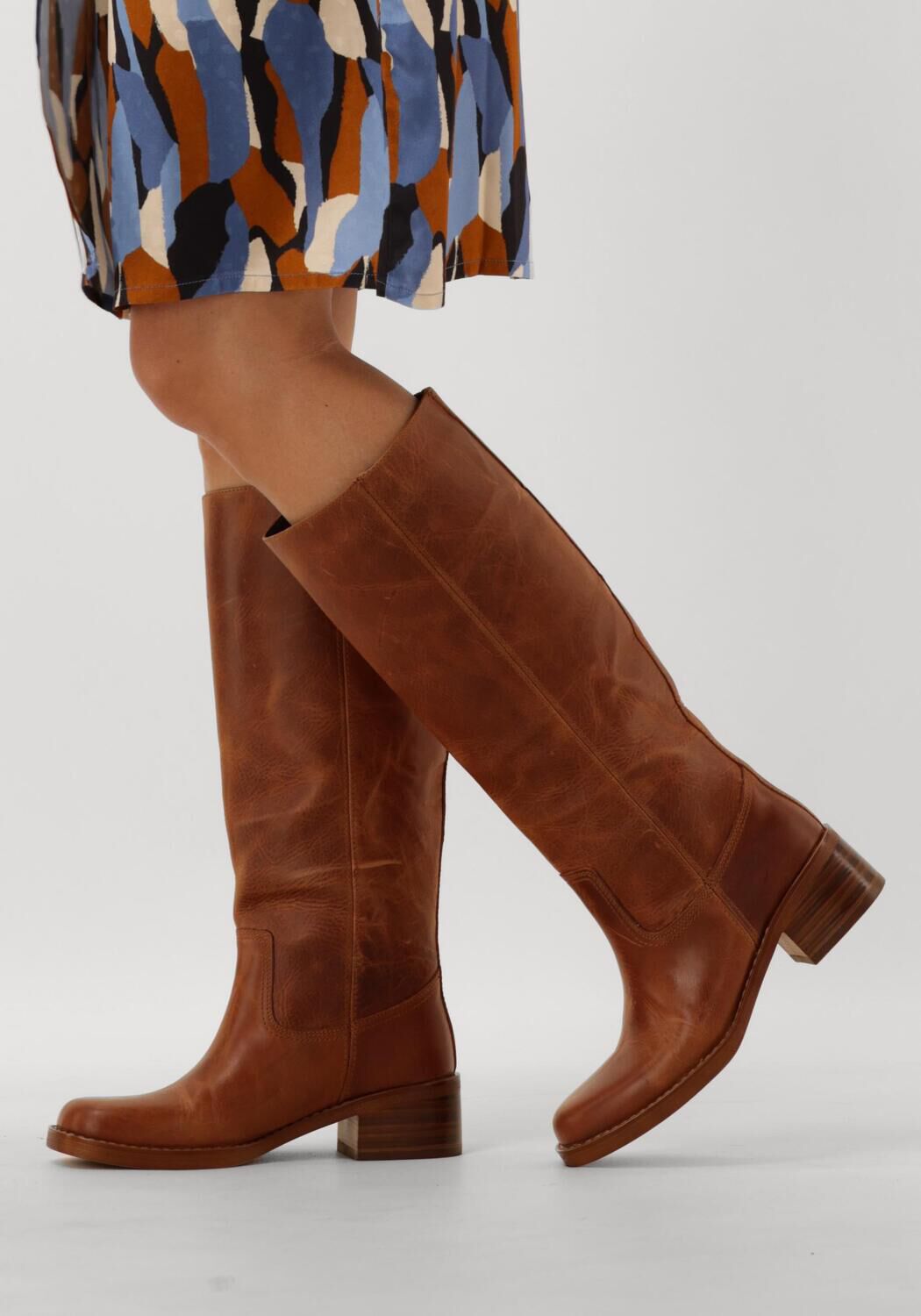 Cognac INUOVO Hoge laarzen A01006 Omoda