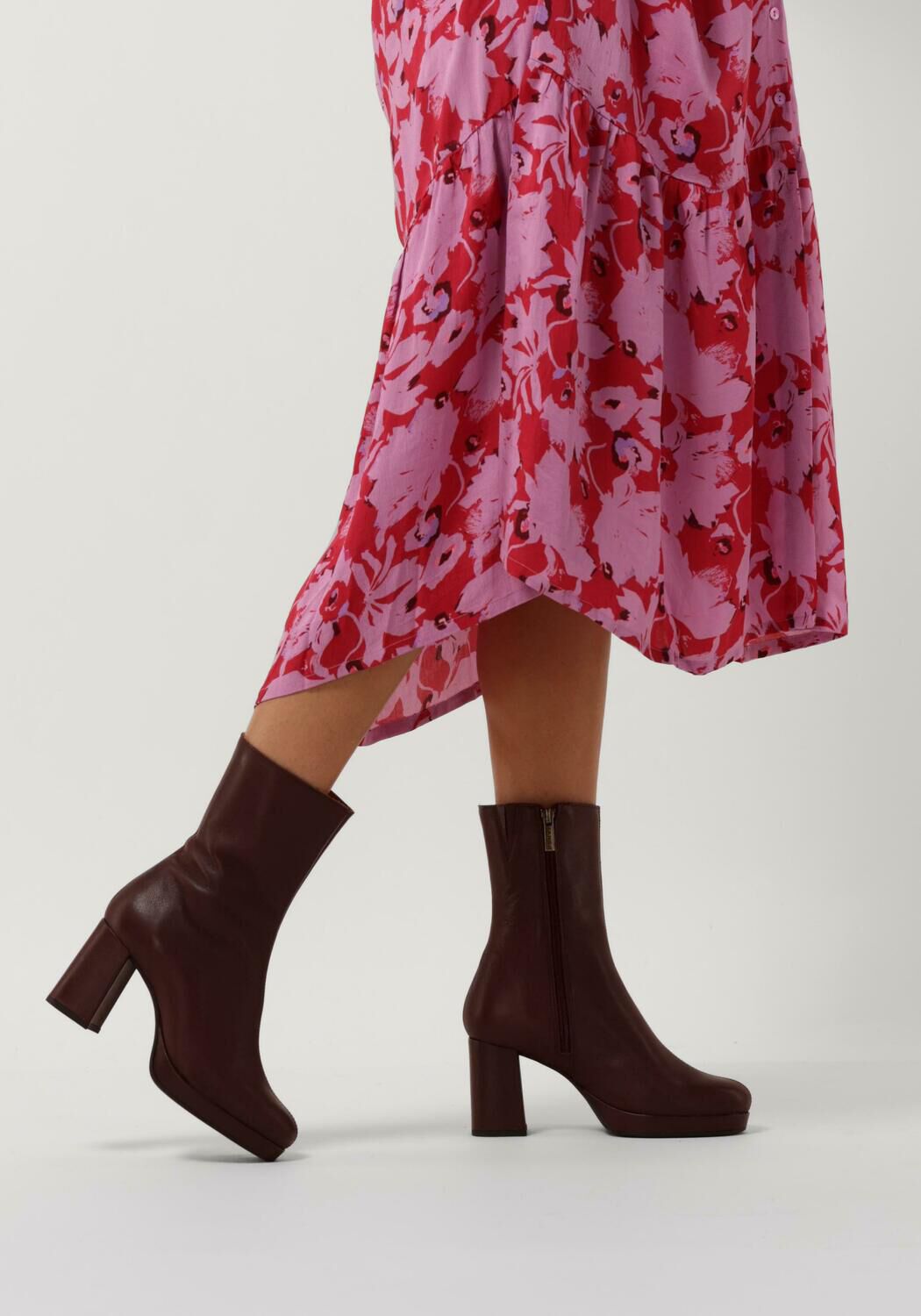 Rode TANGO Enkellaarsjes NADINE 5 - large