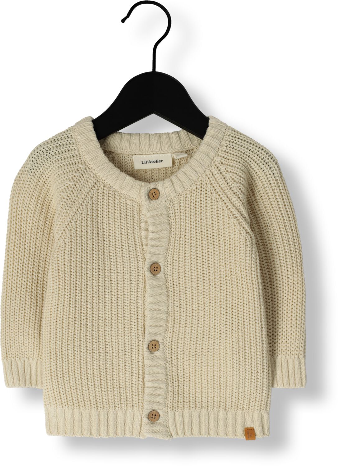 LIL' ATELIER Baby Truien & Vesten Nbnemlen Ls Knit Card Lil Noos Beige