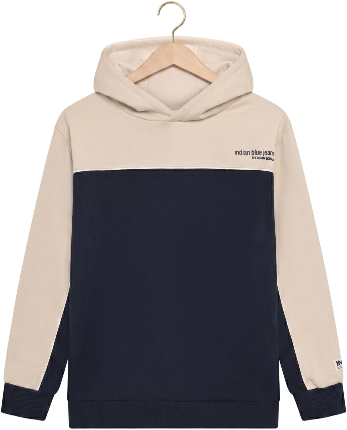 INDIAN BLUE JEANS Jongens Truien & Vesten Loose Fit Hoodie Indn Beige