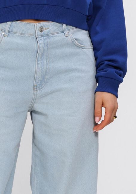 Lichtblauwe ALIX THE LABEL Wide jeans LADIES WOVEN FLOWY DENIM PANTS - large