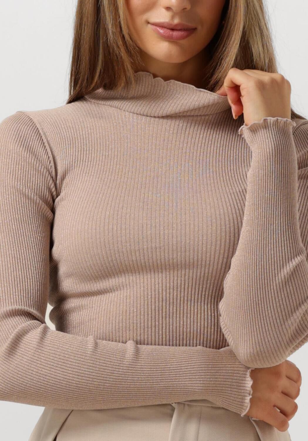 ROSEMUNDE Dames Tops & T-shirts Boston Turtleneck W Lurex Beige
