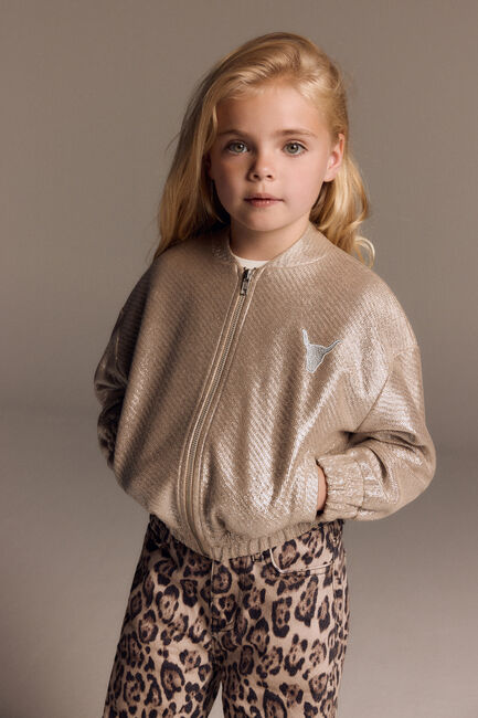 Zilveren ALIX MINI Jack KNITTED SILVER BOMBER - large