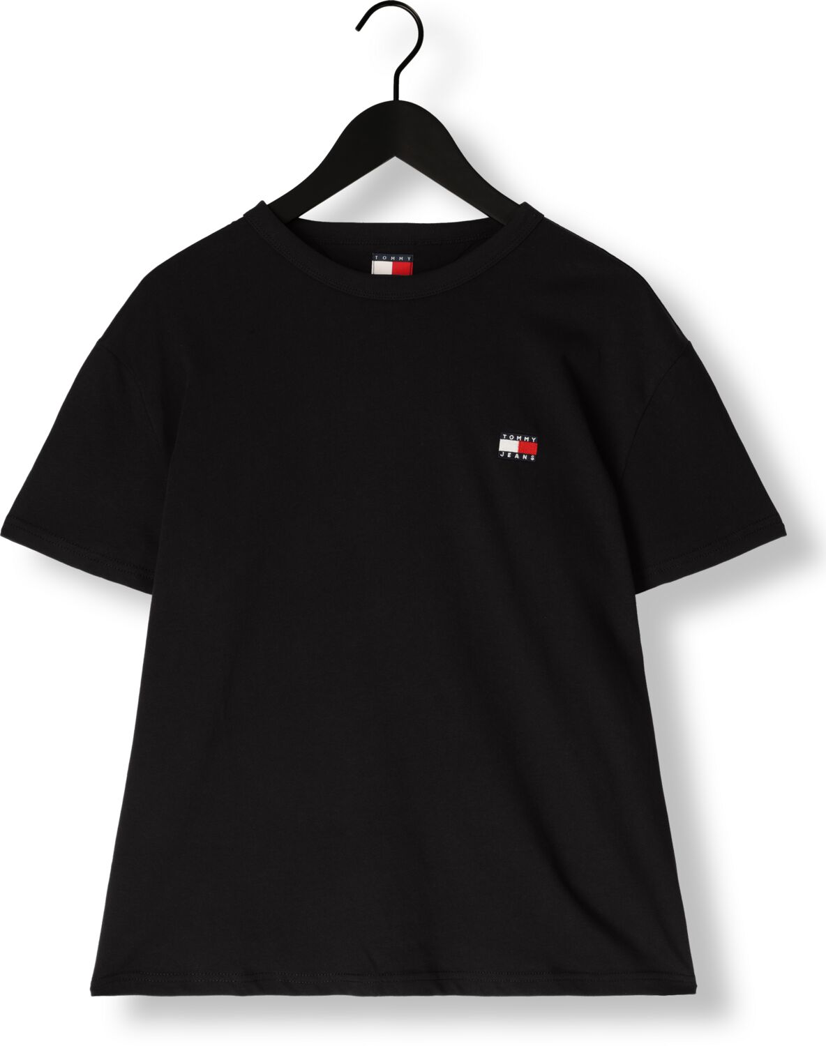 TOMMY JEANS Heren Polo's & T-shirts Tjm Reg Badge Tee Ext Zwart