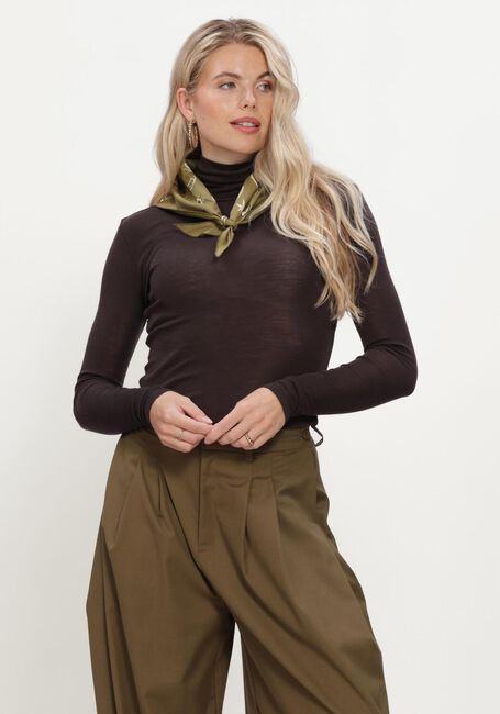Bruine GESTUZ Coltrui GZNINIA WOOL ROLLNECK - large