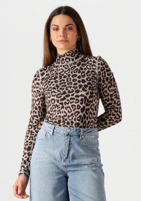 Bruine CATWALK JUNKIE T-shirt LEOPARD LONG SLEEVE - large
