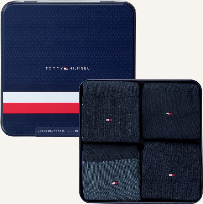 Blauwe TOMMY HILFIGER Sokken TH MEN MIXED DOTS GIFTBOX 4P Blauwe TOMMY HILFIGER Sokken TH MEN MIXED DOTS GIFTBOX 4P - large