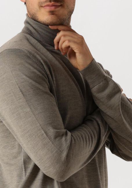 Taupe PROFUOMO Coltrui PULLOVER ROLL NECK - large