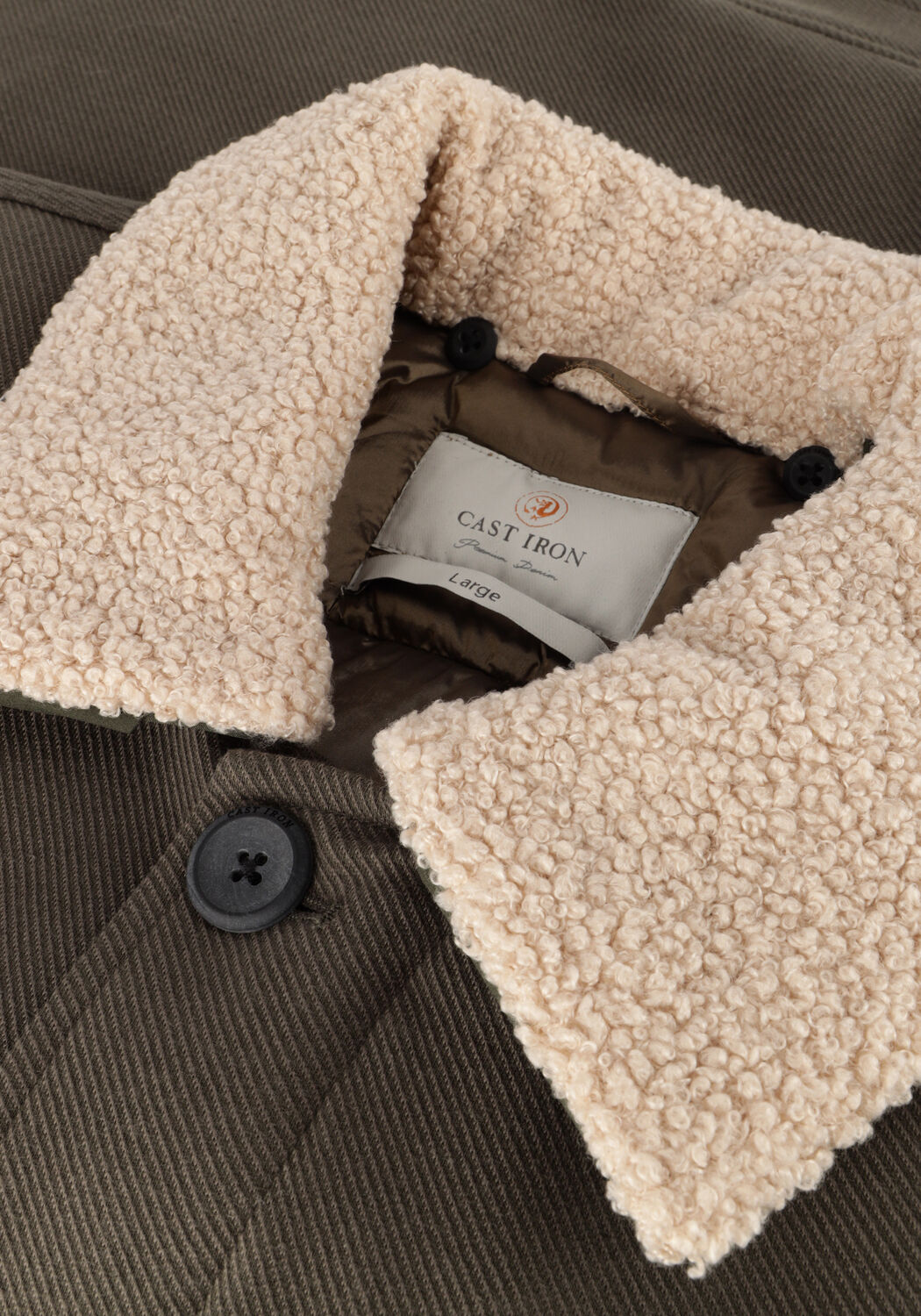 Groene CAST IRON Jack SHORT JACKET HEAVY TWILL STUDMAN - large