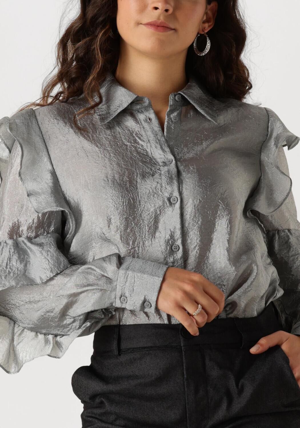 MINUS Dames Blouses Mslemaja Shirt Grijs