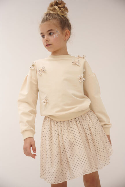 Ecru NONO Minirok NINU MESH SKIRT - large