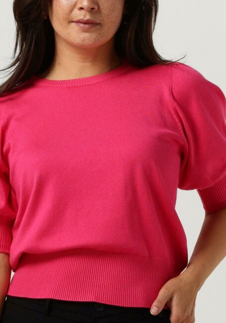 Fuchsia MINUS T-shirt LIVA KNIT TEE - large
