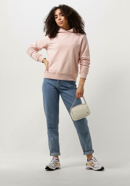 Lichtroze CALVIN KLEIN Trui CK EMBRO BADGE REGULAR HOODIE - large