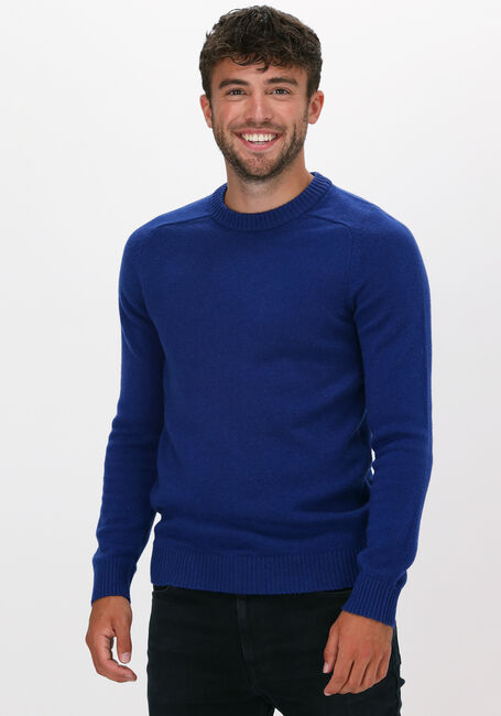 Blauwe SELECTED HOMME Trui SLHNEWCOBAN LAMBS WOOL CREW NE - large