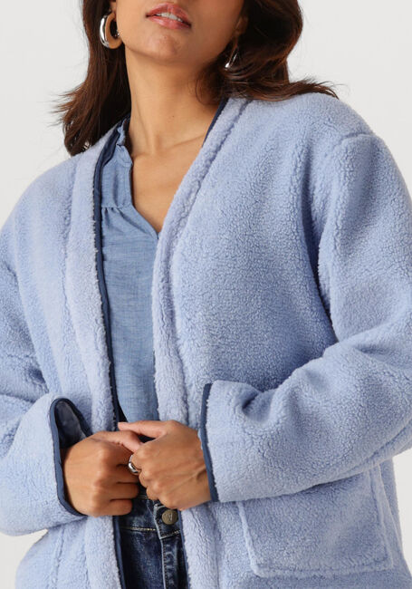 Lichtblauwe YDENCE Teddy jas JACKET SALLY - large