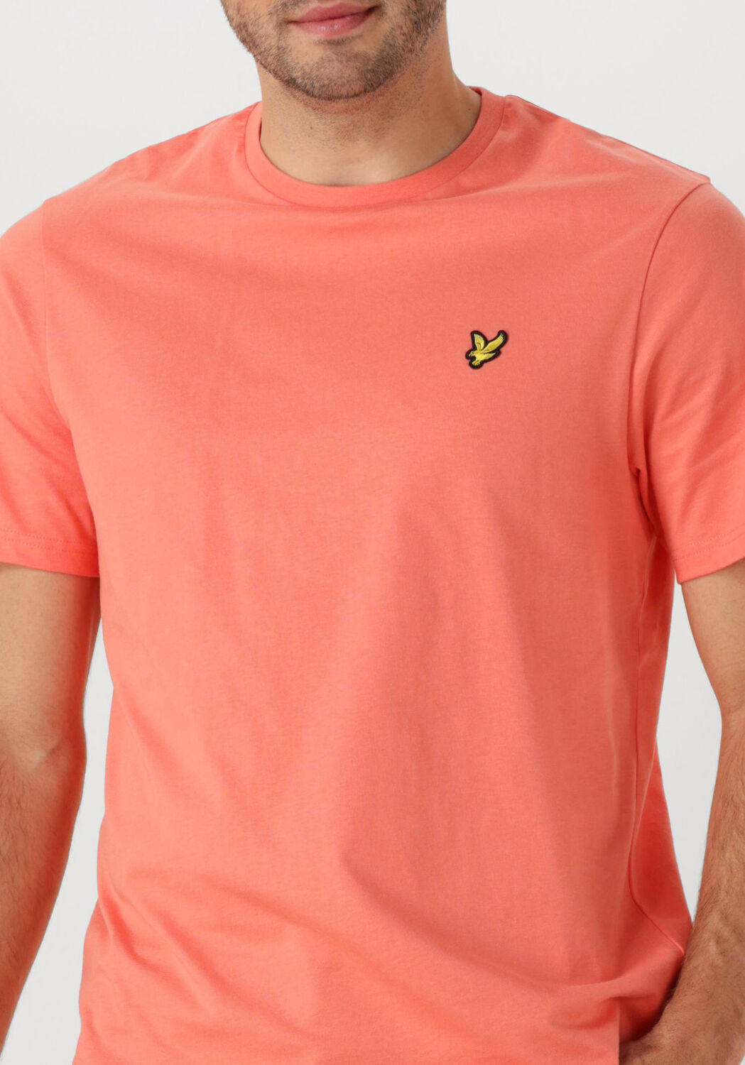 LYLE & SCOTT Heren Polo's & T-shirts Plain T-shirt Koraal
