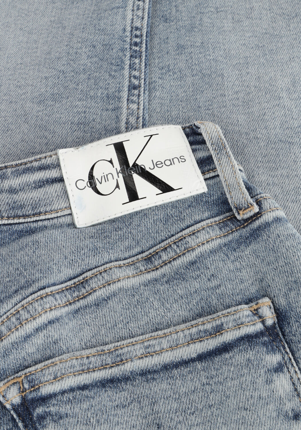 Lichtblauwe CALVIN KLEIN Slim fit jeans HIGH RISE SKINNY - large