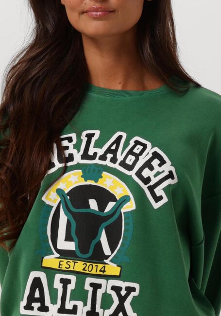 Groene ALIX THE LABEL Sweater LADIES KNITTED VINTAGE SWEATER - large