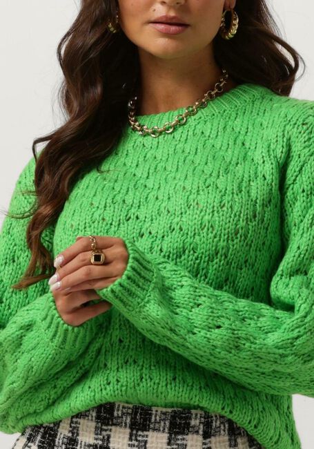 Groene Y.A.S. Trui YASBUBBA LS KNIT PULLOVER S. - large